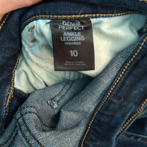 Express Denim Perfect Ankle Legging size 10 - Picture 4 of 5
